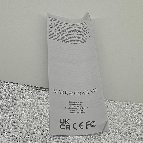 Mark&Graham Silver Electric Wine Opener Lux Barwear Cordless Medal Battery Power - Picture 3 of 9